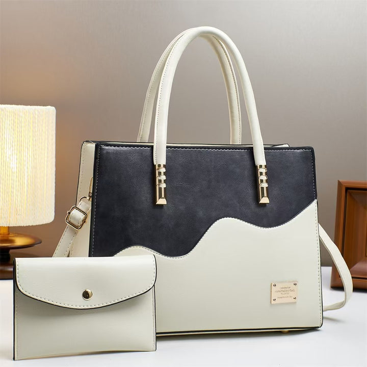Damen elegante Handtasche mit einzigartigem Wellenmuster Nord Taschen