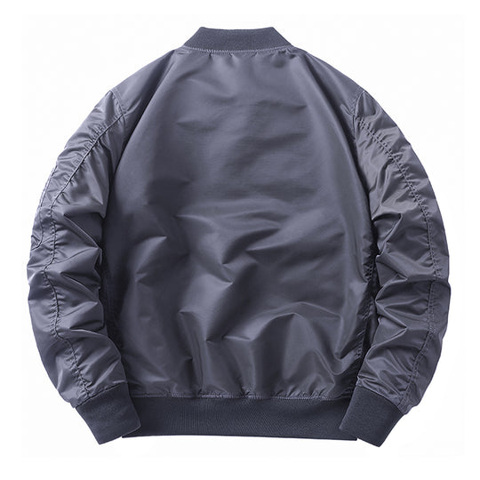 Men's  slim nylon bomber jacket with camouflage lining sleeve zip utility tab Nord Taschen