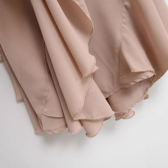 Damen Midirock mit stufigen Volants und elastischem Bund Nord Taschen