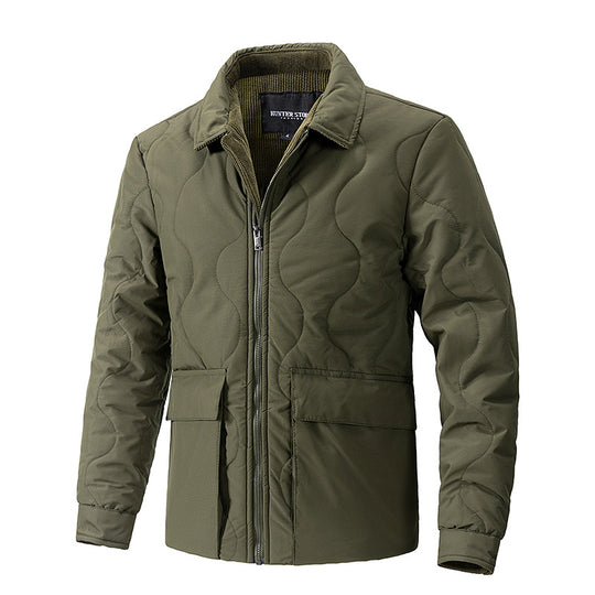 Herren gesteppte Thermo-Fieldjacke mit Reißverschluss Nord Taschen