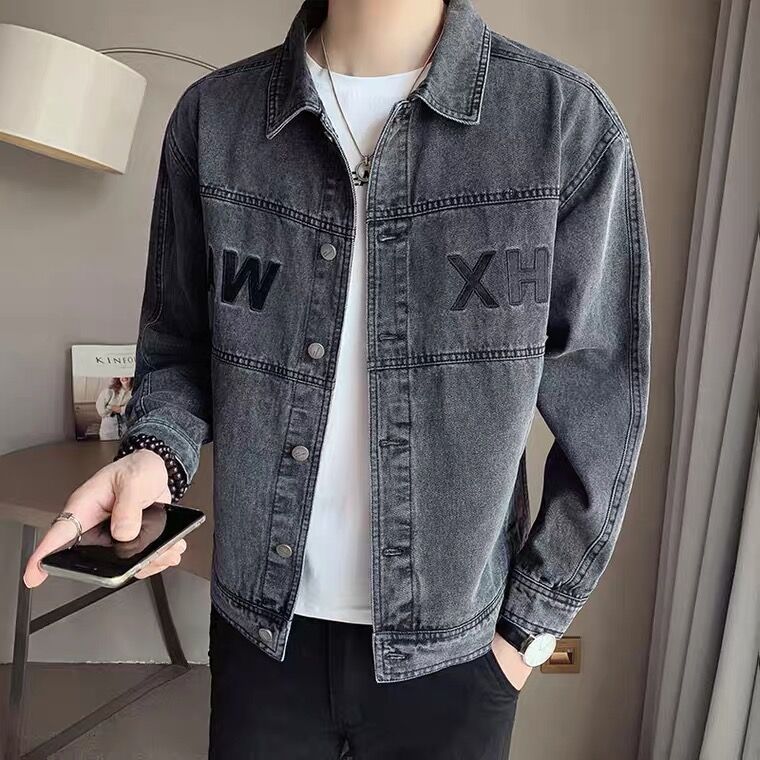 Herren Modische Denim-Jacke Nord Taschen