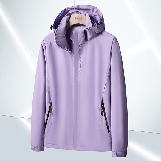 Herren Leichte Softshell-Funktionsjacke mit atmungsaktivem Meshfutter und verstellbarer Kapuze Nord Taschen