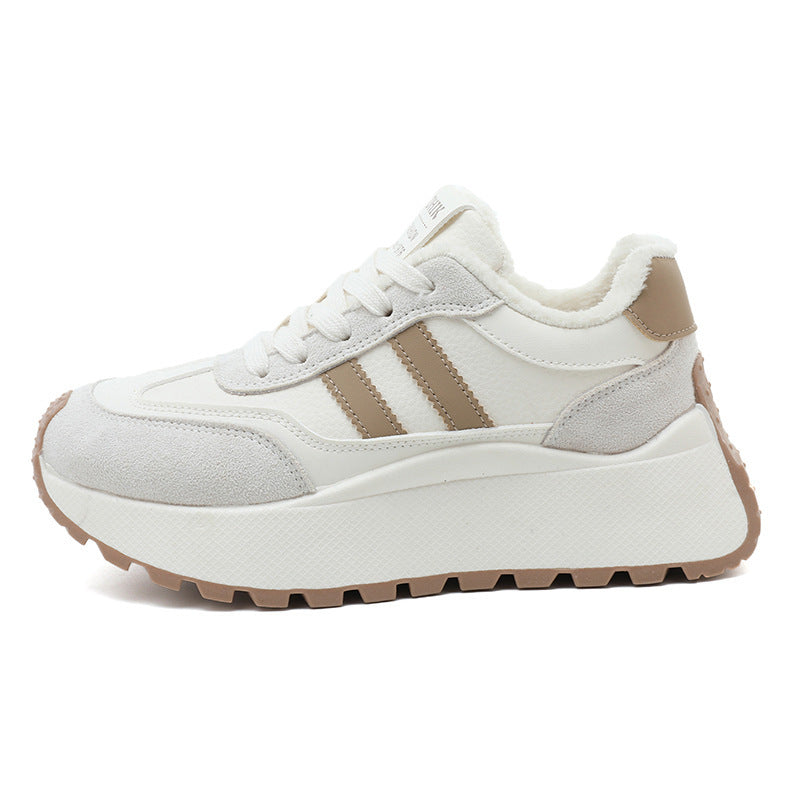 Damen Plateau Sneakers mit weich gefüttert Innenausstattung und modischen Akzenten Nord Taschen