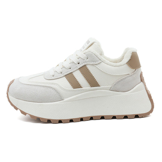 Damen Plateau Sneakers mit weich gefüttert Innenausstattung und modischen Akzenten Nord Taschen
