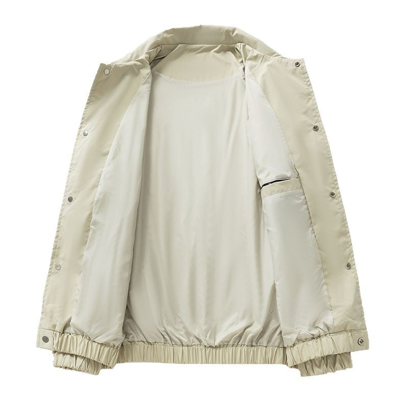 Herren Leichte Utility-Coachjacke mit Druckknopfverschluss, Ärmel-Reißverschluss & elastischem Saum Nord Taschen