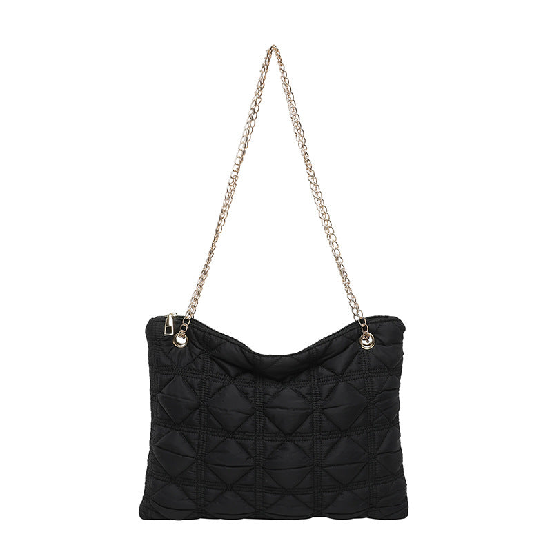 Damen elegante Kettenhandtasche mit gestepptem Design Nord Taschen