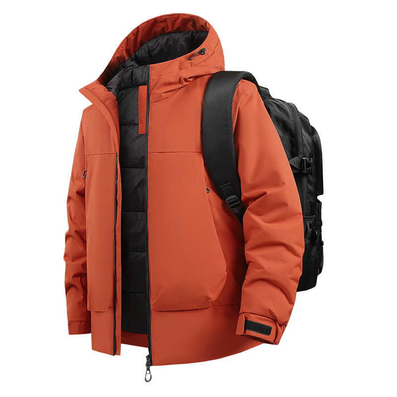 Herren Urbaner Thermo-Parka mit 2‑lagigem Einsatz und rucksackfreundlichem Schnitt Nord Taschen