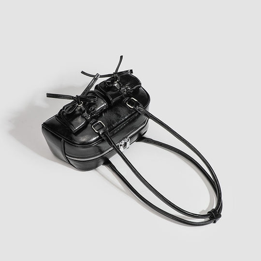 Damen Handtasche mit dekorativen Schleifen und praktischer Innenaufteilung Nord Taschen