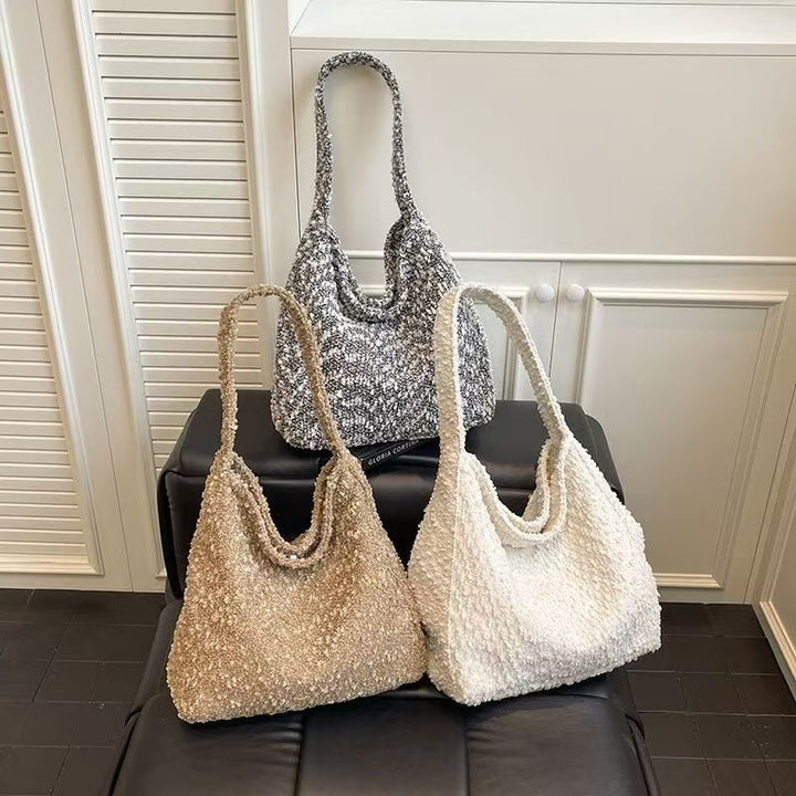 Damen sommerliche Hobo-Tasche mit einzigartigem Texturmuster Nord Taschen