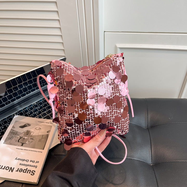 Damen Umhängetasche mit funkelndem Pailletten-Design Nord Taschen