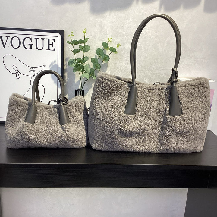 Damen gemütliche und stylische Filz-Shopper-Tasche Nord Taschen