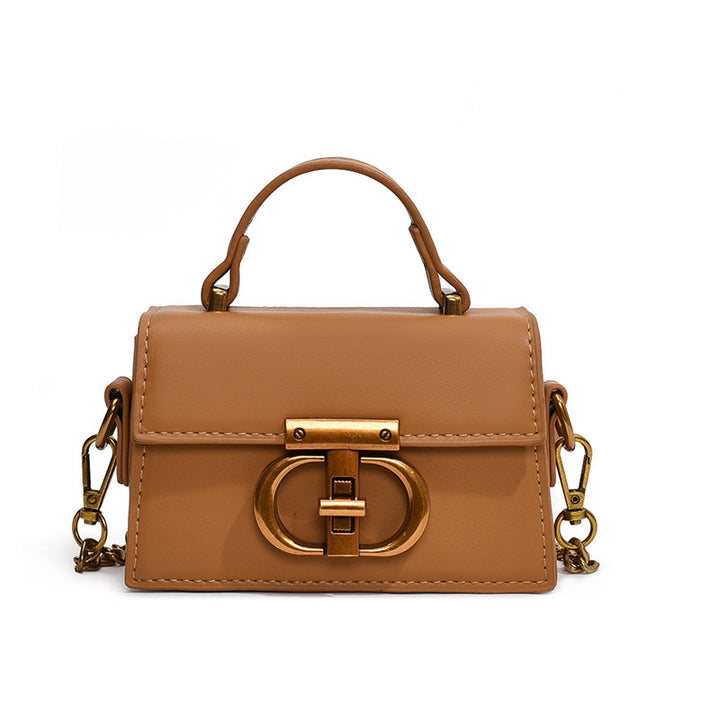 Damen elegante Handtasche mit stilvollem Metallverschluss Nord Taschen