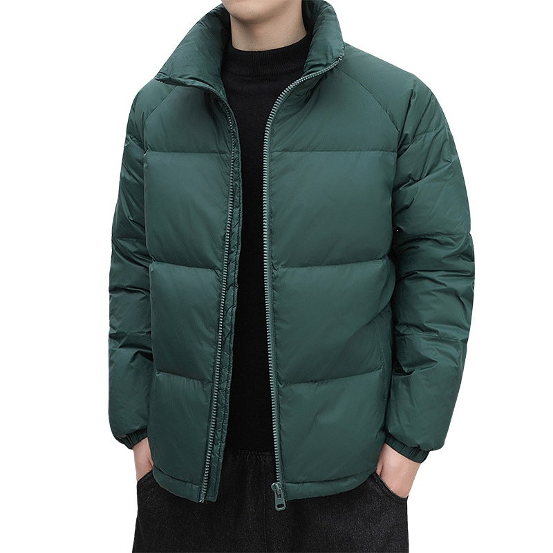 Herren Kurz geschnittene Thermoregulierende Steppjacke mit hohem Stehkragen & Zwei-Wege-Reißverschluss Nord Taschen