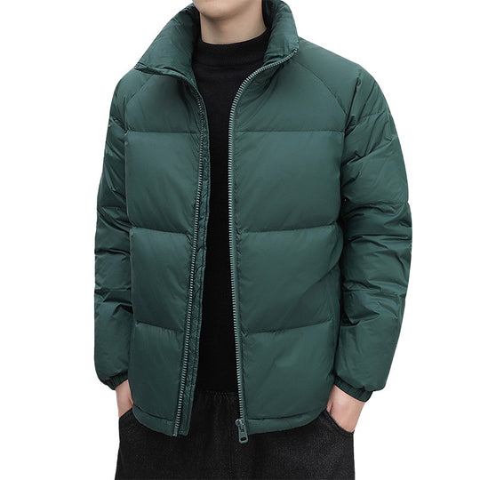Herren Kurz geschnittene Thermoregulierende Steppjacke mit hohem Stehkragen & Zwei-Wege-Reißverschluss Nord Taschen