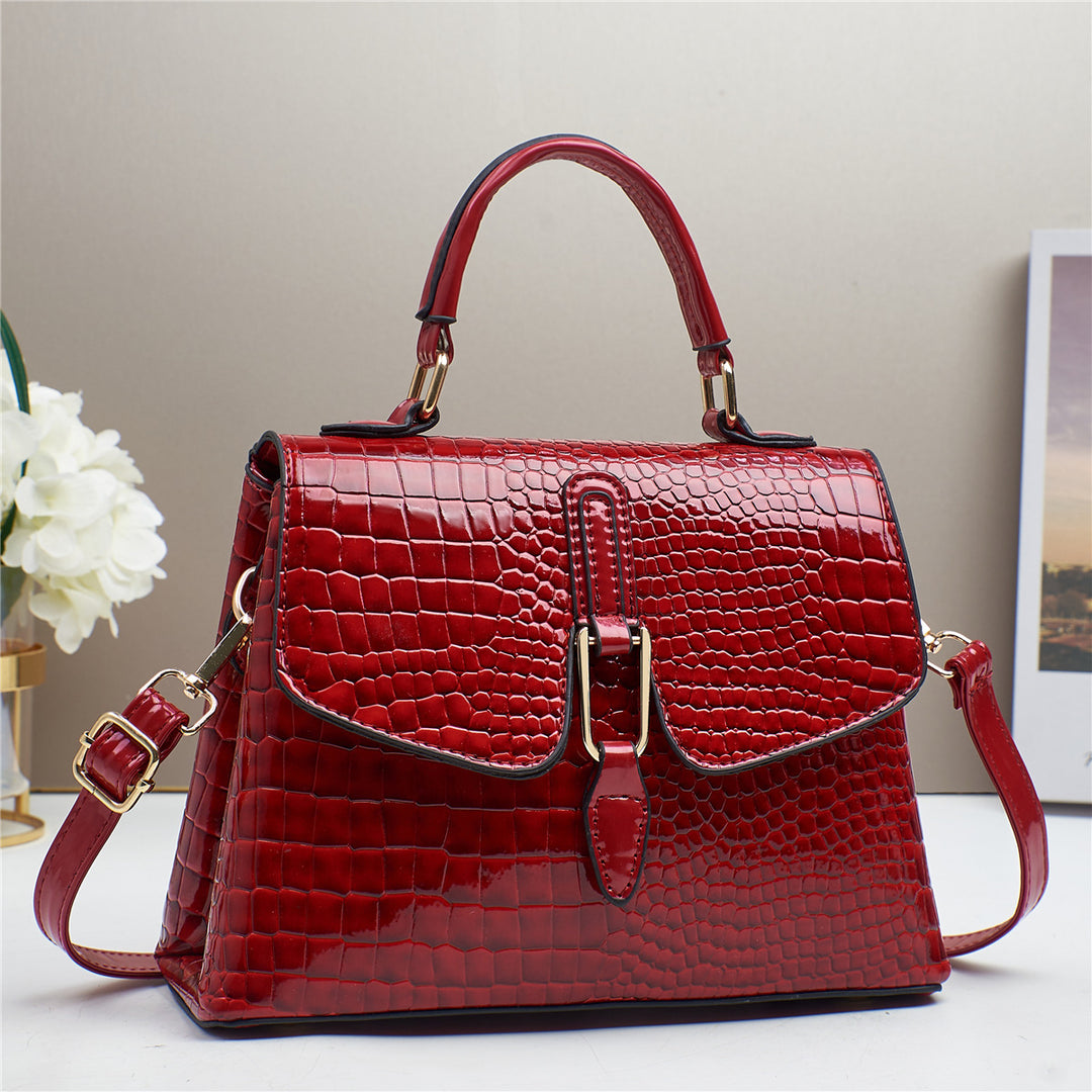 Damen Handtasche im modernen Krokodillederstil Nord Taschen