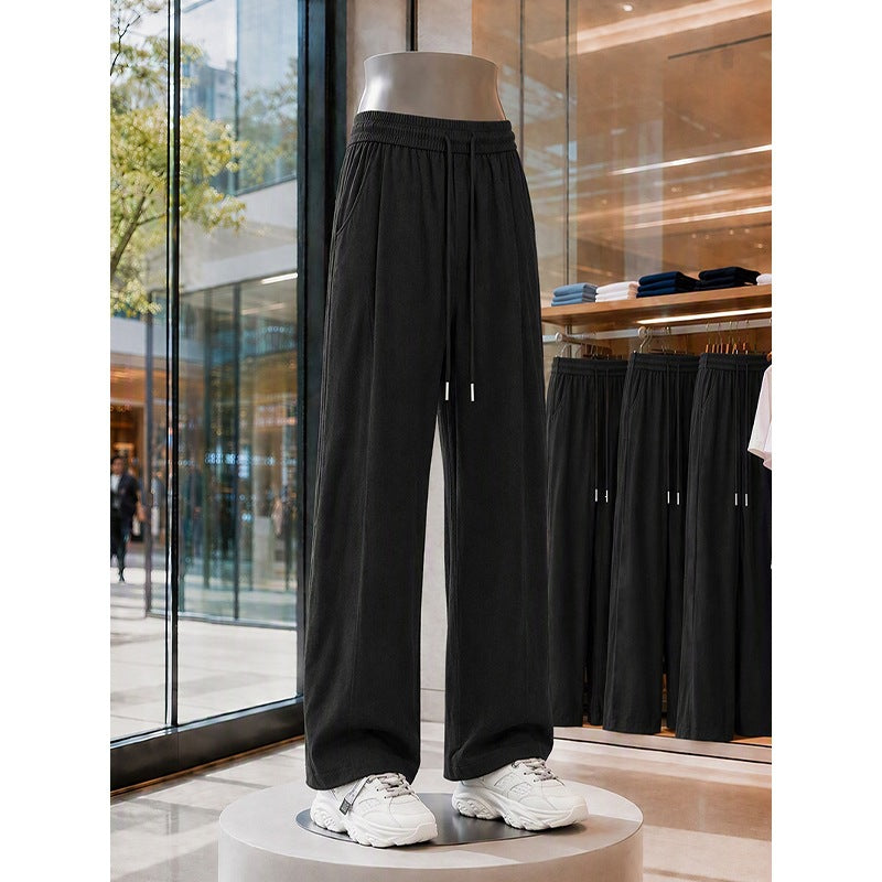 Herren Weite Baumwollmix-Jogginghose im Oversize-Schnitt mit Tunnelzug und Seitentaschen Nord Taschen
