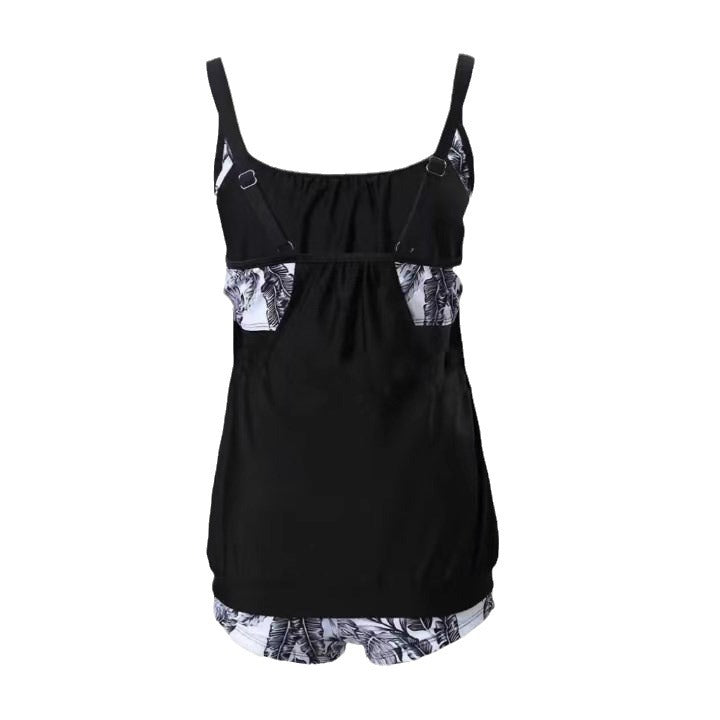 Damen Tankini Set mit Floralen Shorts und Angenehmen Trägern