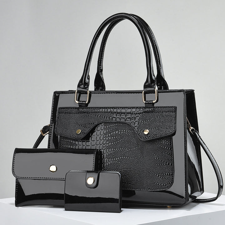Damen elegante Handtasche mit strukturiertem Mustermix Nord Taschen