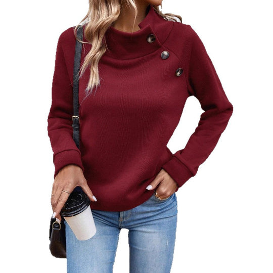 Damen Elegantes Oberteil mit Rollkragen Nord Taschen