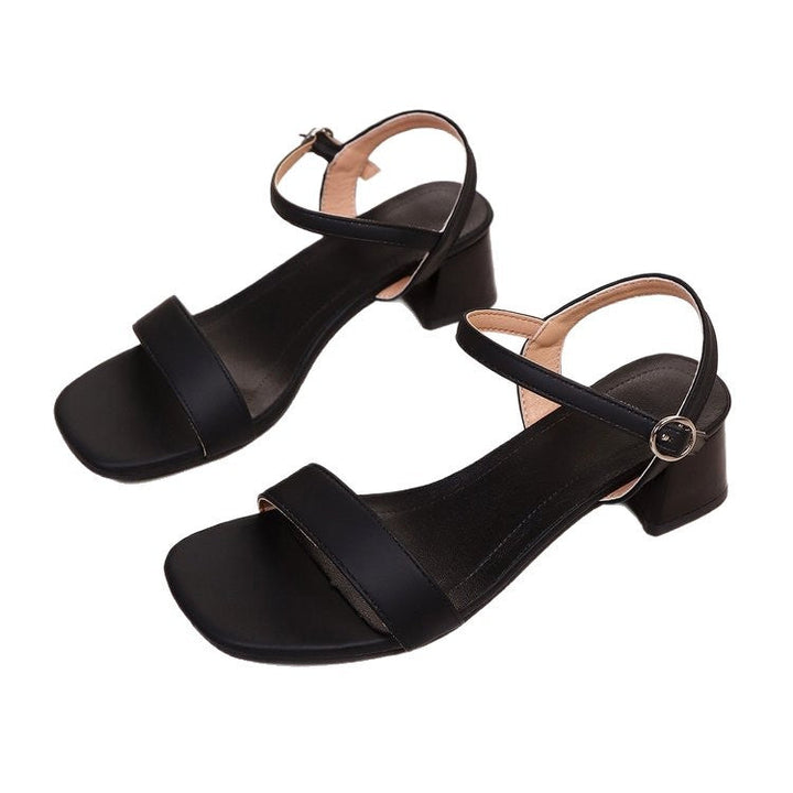 Damen elegante Slingbacks mit modischem Blockabsatz