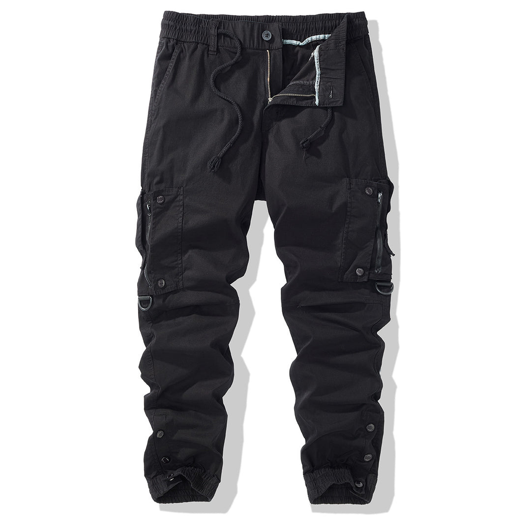Herren Cargo-Jogginghose mit elastischem Bund, Reißverschluss-Cargotaschen und verstellbarem Saum Nord Taschen