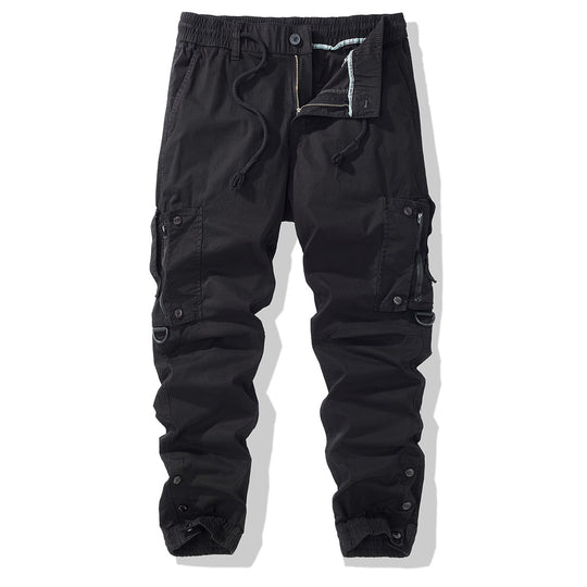 Herren Cargo-Jogginghose mit elastischem Bund, Reißverschluss-Cargotaschen und verstellbarem Saum Nord Taschen