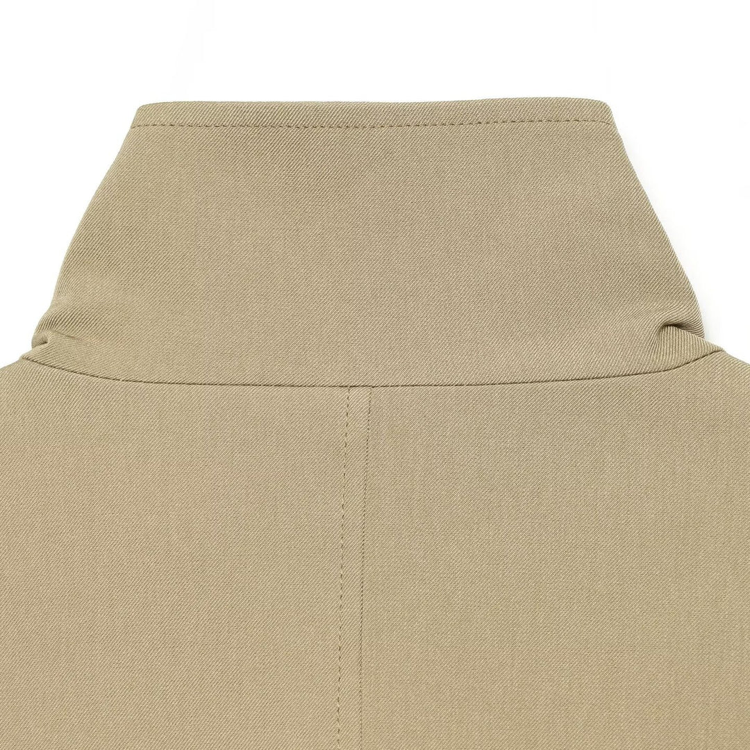 Damen Kurztrench im leichten Gabardine‑Stil mit asymmetrischem Knopfverschluss und Bindegürtel Nord Taschen