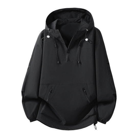 Herren Funktionale Übergangsjacke mit Kapuze Nord Taschen