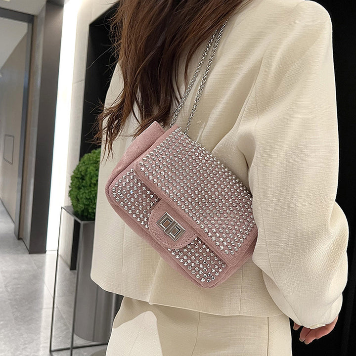 Damen Glamouröse Clutch mit funkelnden Strassverzierungen Nord Taschen