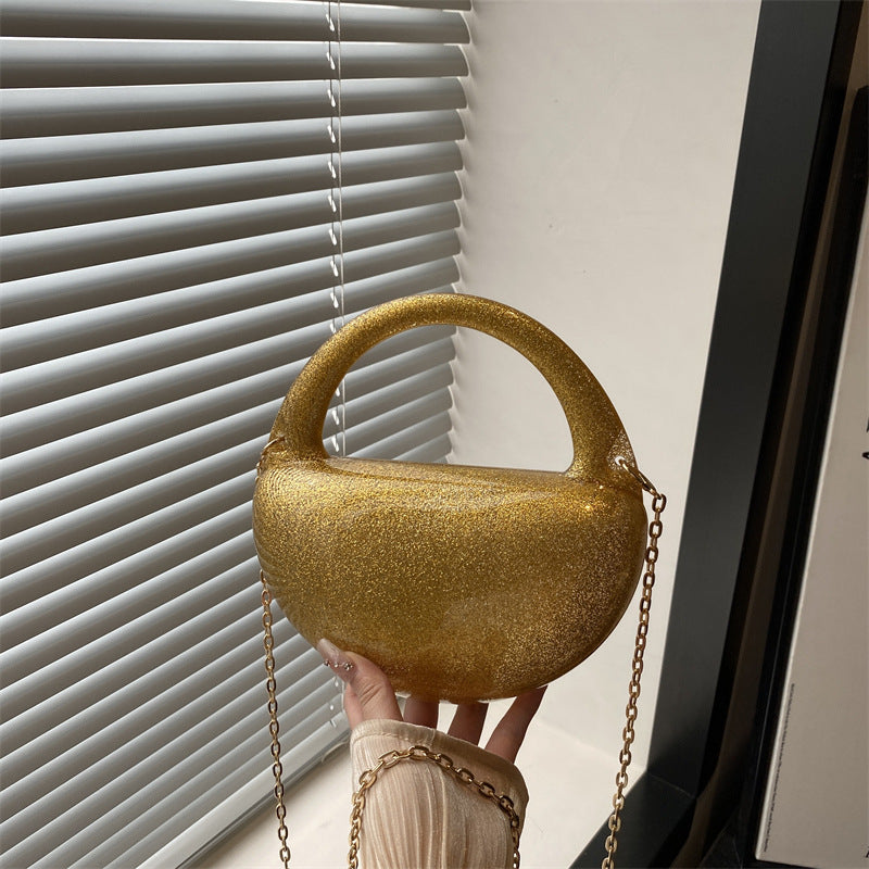 Damen elegante Handtasche im modernen Glamour-Stil mit Glitzerdetails Nord Taschen