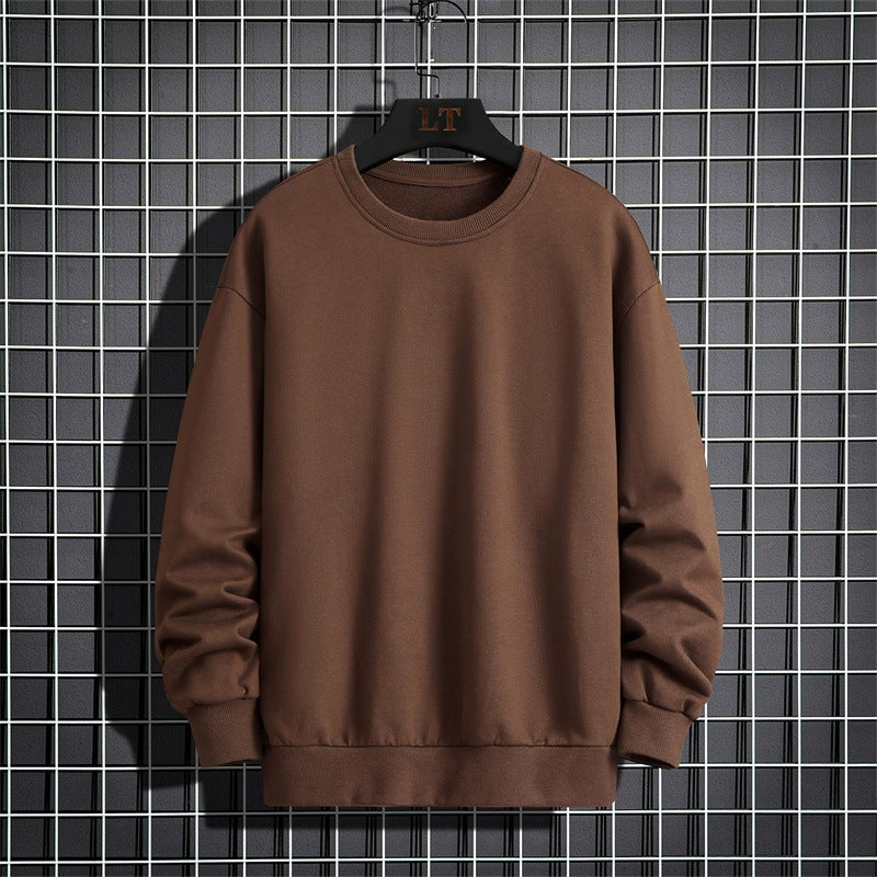 Herren Schlichtes Oversize Rundhals‑Sweatshirt aus schwerer Baumwollmischung mit gerippten Bündchen Nord Taschen