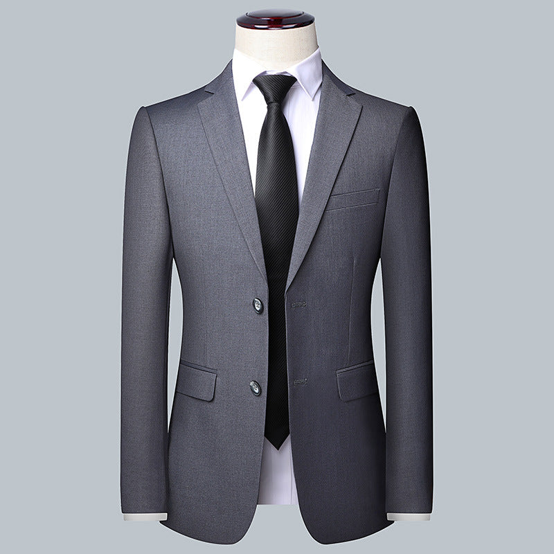 Herren Modernes Slim-Fit Anzug-Sakko mit feiner Struktur, leichtem Stretch und Pattentaschen Nord Taschen