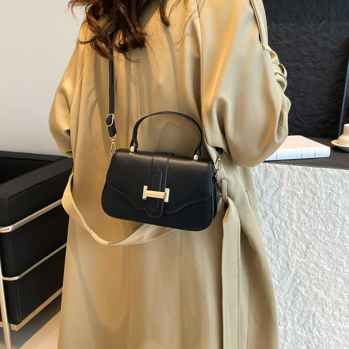 Damen elegante Umhängetasche mit strukturiertem Verschluss Nord Taschen