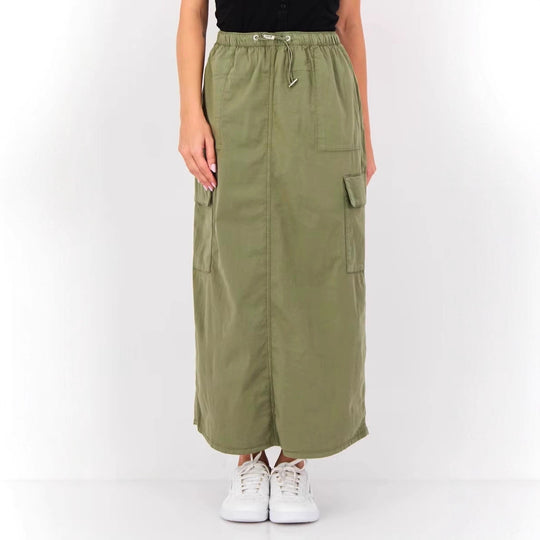 Damen Modische Midikleid mit Taschen Nord Taschen