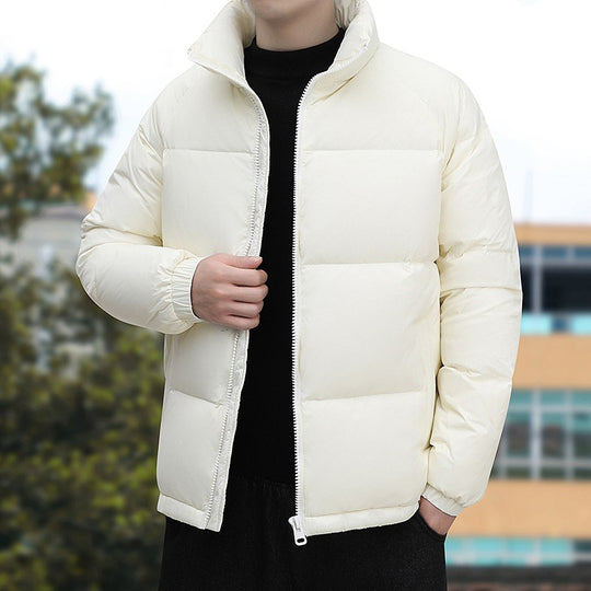 Herren Kurz geschnittene Thermoregulierende Steppjacke mit hohem Stehkragen & Zwei-Wege-Reißverschluss Nord Taschen