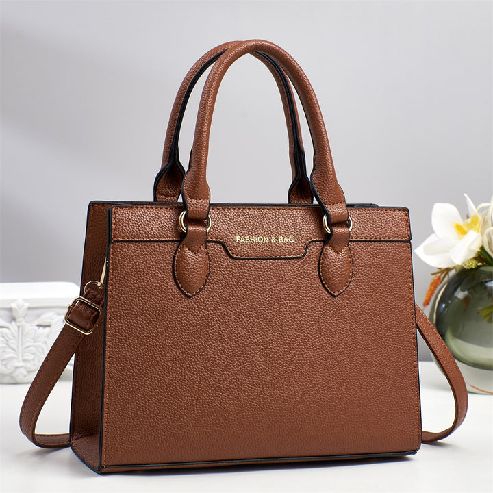 Damen Handtasche im klassischen Design mit abnehmbarem Schulterriemen Nord Taschen