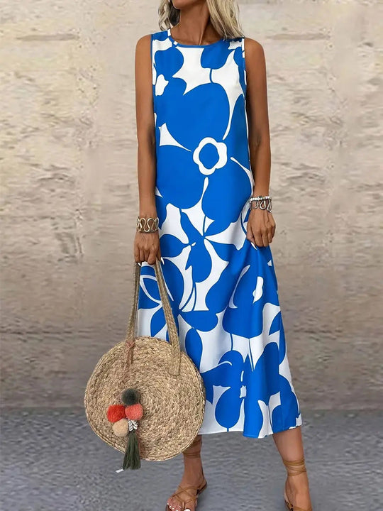 Damen Maxikleid mit floralem Muster