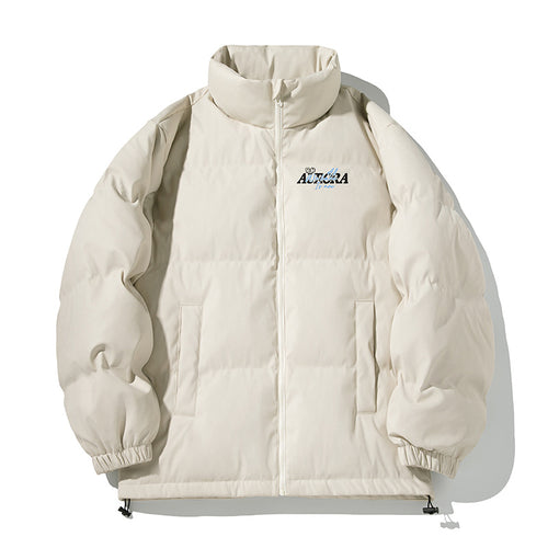 Unisex Isolierte Pufferjacke im minimalistischen Boxy‑Schnitt mit hohem Stehkragen, verdecktem Reißverschluss und Kordelzugsaum Nord Taschen