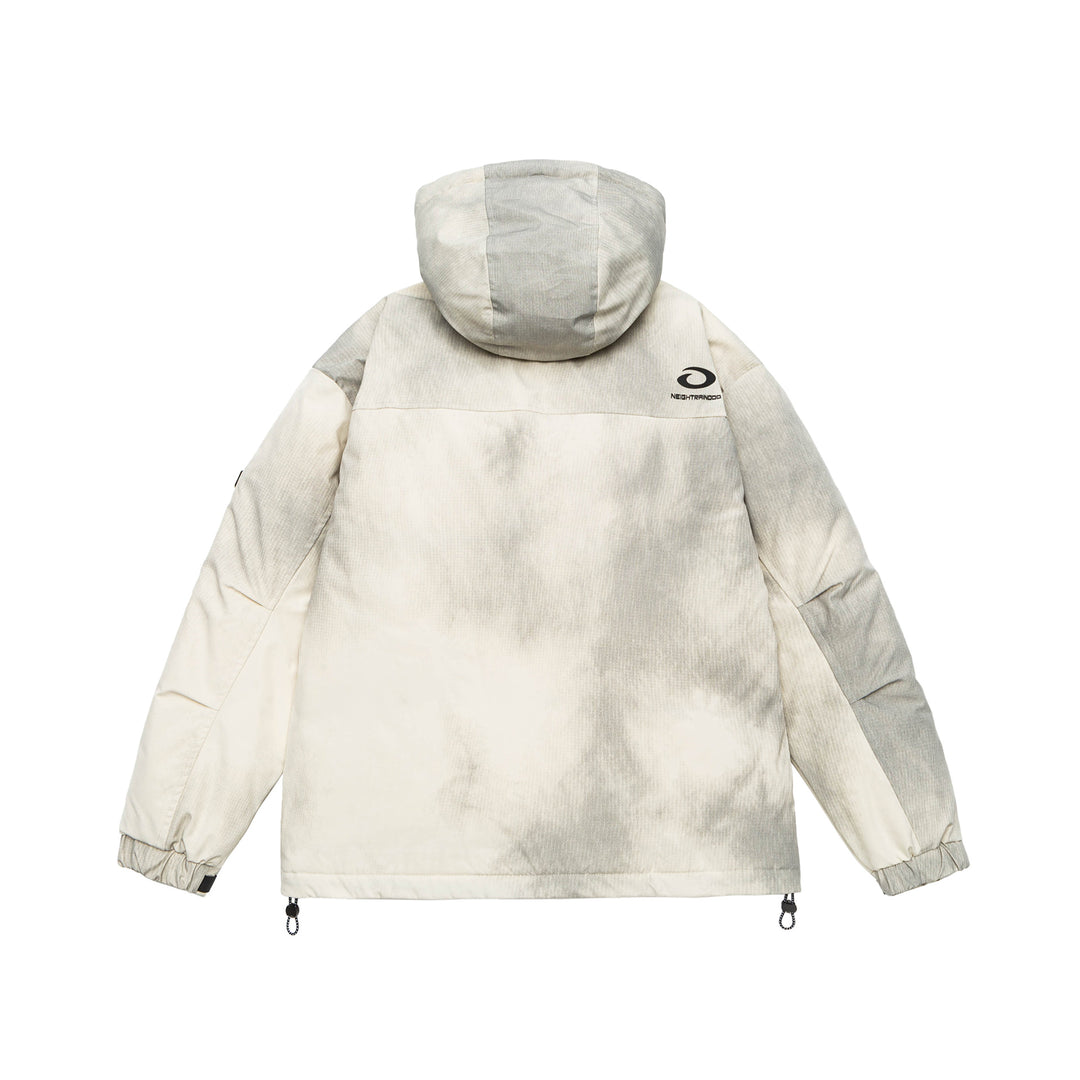 Herren Wattierte Parka-Jacke mit Kapuze und Utility-Taschen Nord Taschen