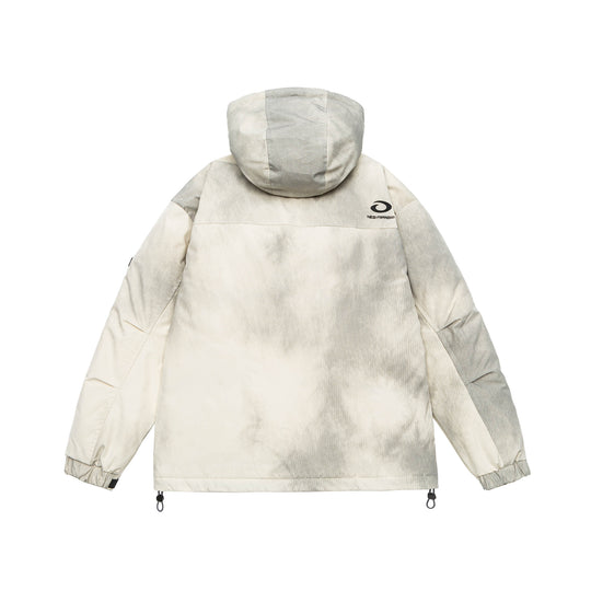 Herren Wattierte Parka-Jacke mit Kapuze und Utility-Taschen Nord Taschen