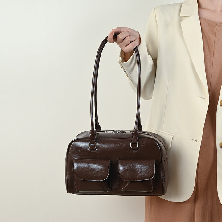 Damen Handtasche mit zwei praktischen Außentaschen Nord Taschen