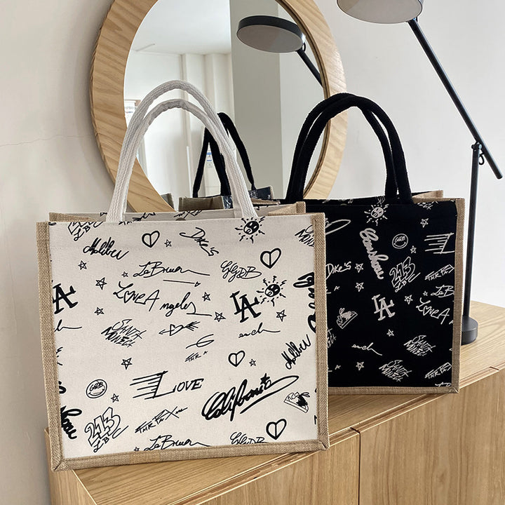 Damen Tragetasche mit kreativem Grafitdesign Nord Taschen