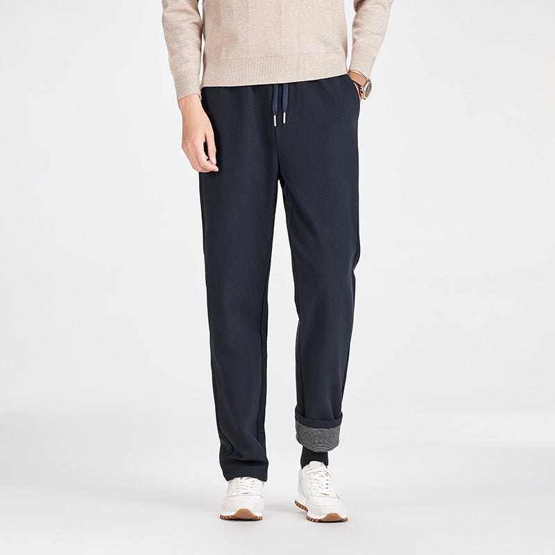 Herren Legere Jogginghose mit geradem Schnitt, elastischem Bund und umgeschlagenem Saum Nord Taschen