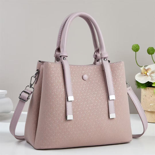 Damen elegante Handtasche mit strukturiertem Gewebe und abnehmbarem Schulterriemen Nord Taschen