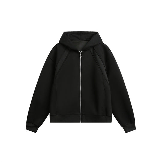 Unisex Leichte Oversize‑Kapuzen‑Sweatjacke mit durchgehendem Reißverschluss, Raglanärmeln und Eingrifftaschen Nord Taschen