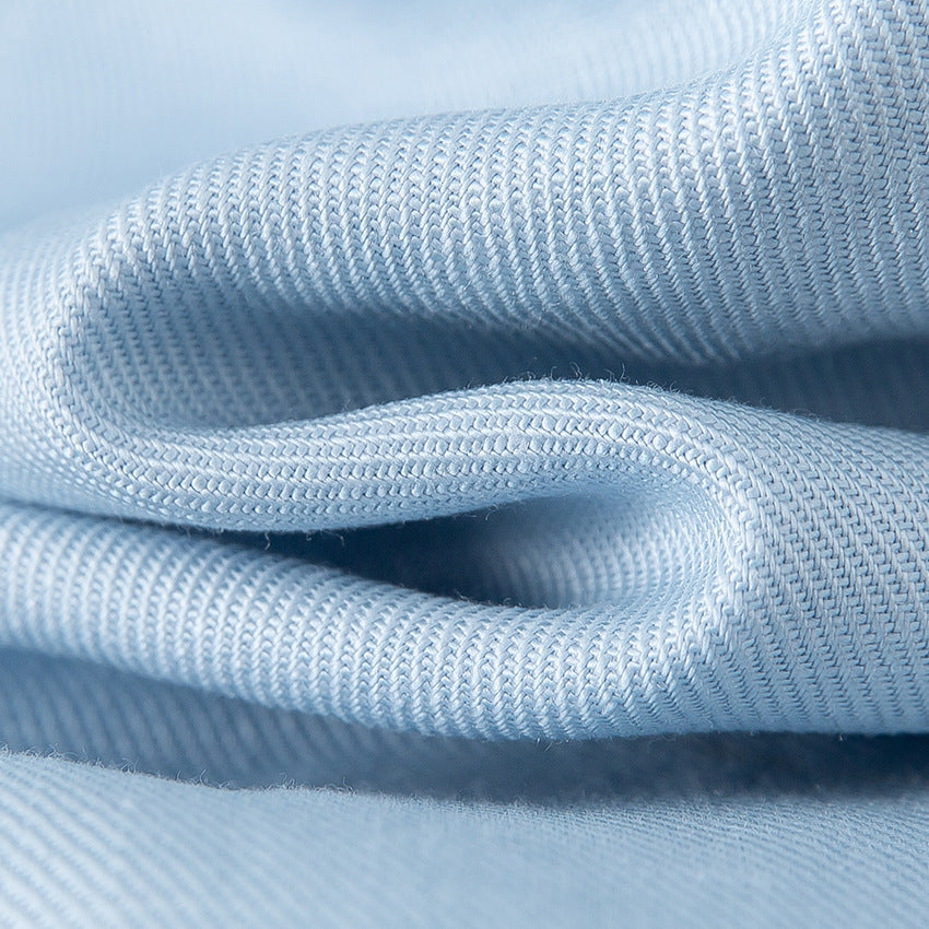 Damen weite Leinenoptik-Hose mit hoher Taille, Bügelfalte und elastischem Rückenteil Nord Taschen