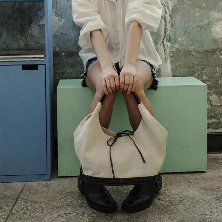 Damen Hobo-Tasche mit modischem Kordelzug und eleganter Struktur Nord Taschen