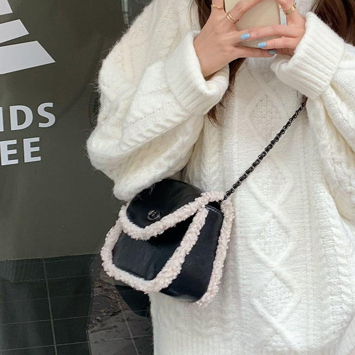 Damen Hobo-Tasche mit luxuriösem Kunstleder und geflochtenem Detail Nord Taschen
