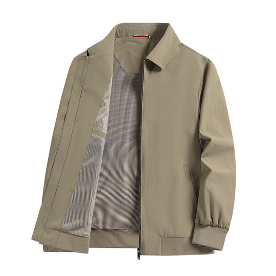 Herren Modische Freizeitjacke mit Stehkragen Nord Taschen