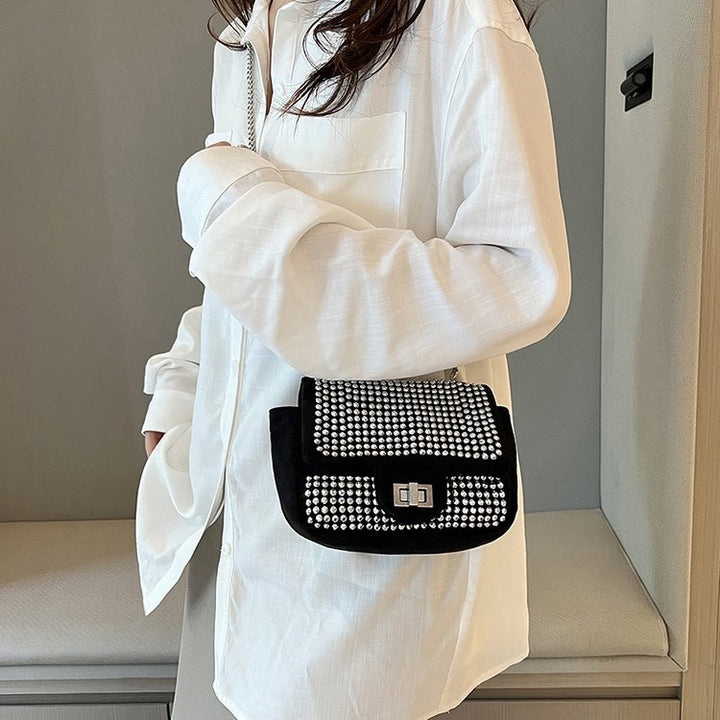 Damen glamouröse Umhängetasche mit funkelnden Strassverzierungen Nord Taschen